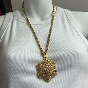 Vintage Crown Trifari Gold-Tone Necklace